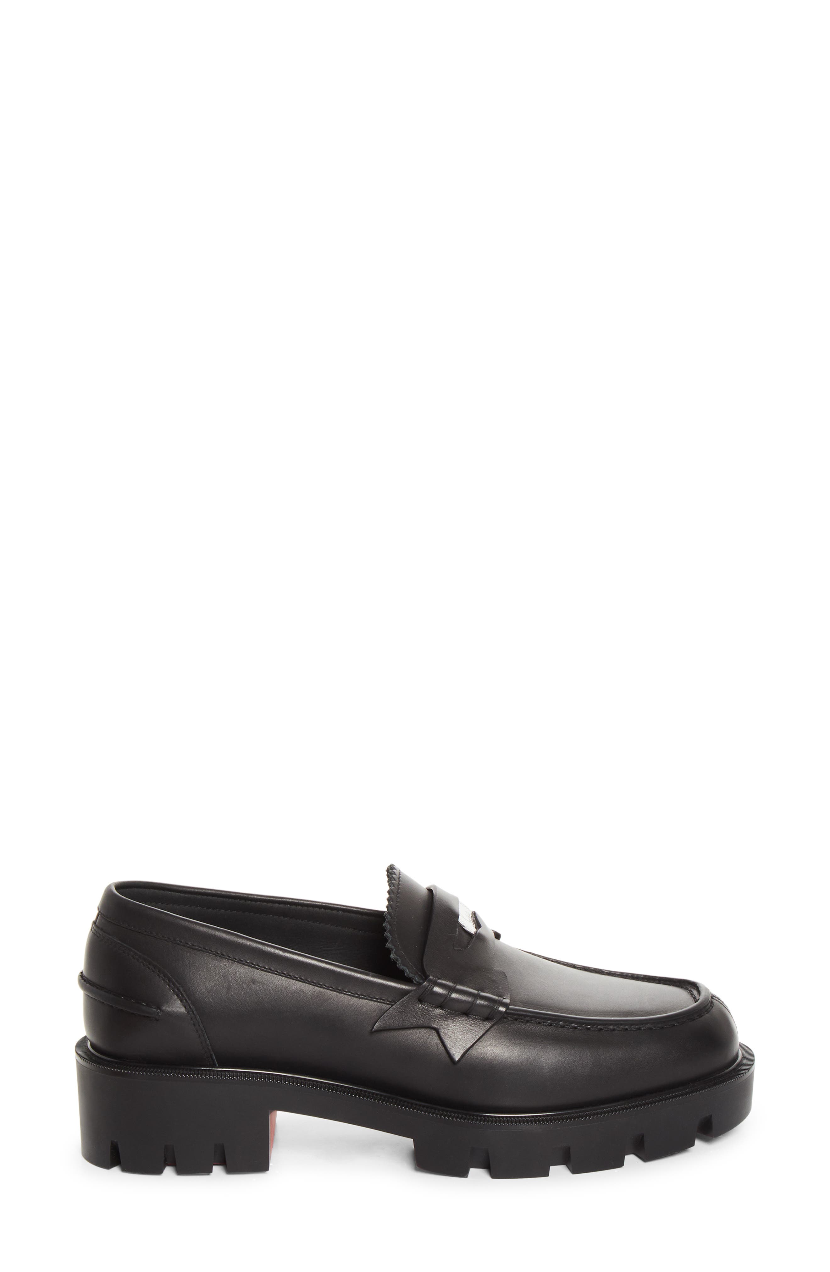 The Plato Calf Loafer, Alternate, color, B439 BLACK/ LIN BLACK