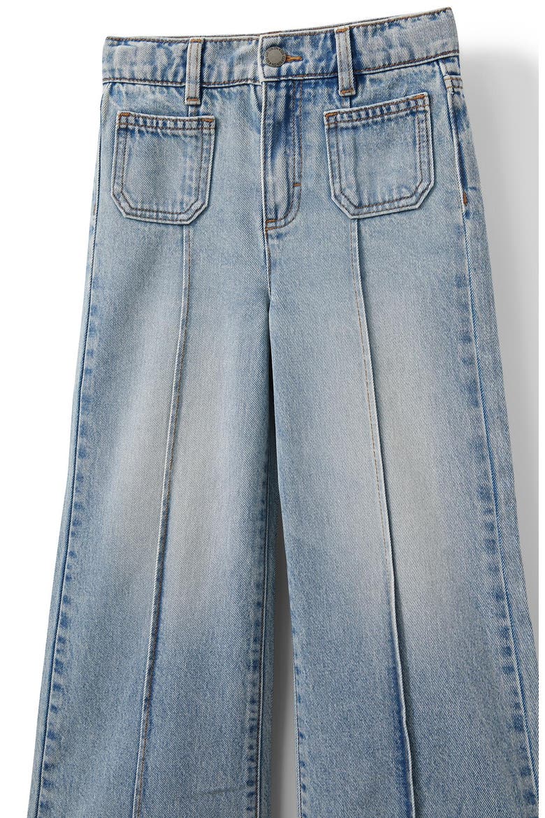 Kid's Pia Pintuck Bootleg Jean, Alternate, color, Airlie Light Blue