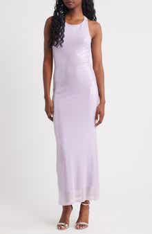 Rare London Sequin Sleeveless Gown
