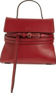 Moschino Tie Me Leather Top Handle Bag