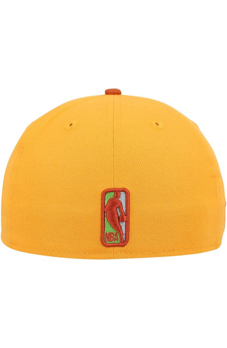 New Era Men's New Era Gold/Rust Chicago Bulls 59FIFTY Fitted Hat, Alternate, color,