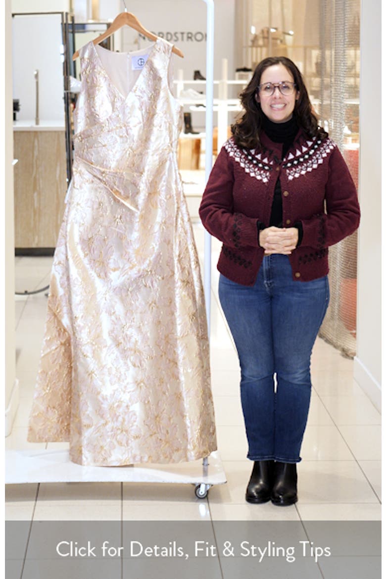 Deborah A-Line Jacquard Gown video