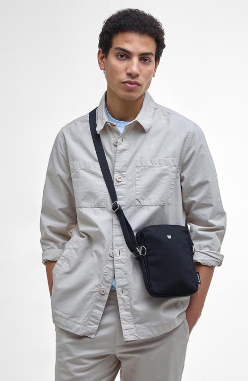 Barbour Cascade Cotton Twill Crossbody In Navy Brushed