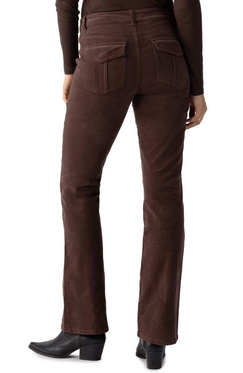 Sanctuary Hayden Bootcut Corduroy Pants, Alternate, color, Brown Sugar
