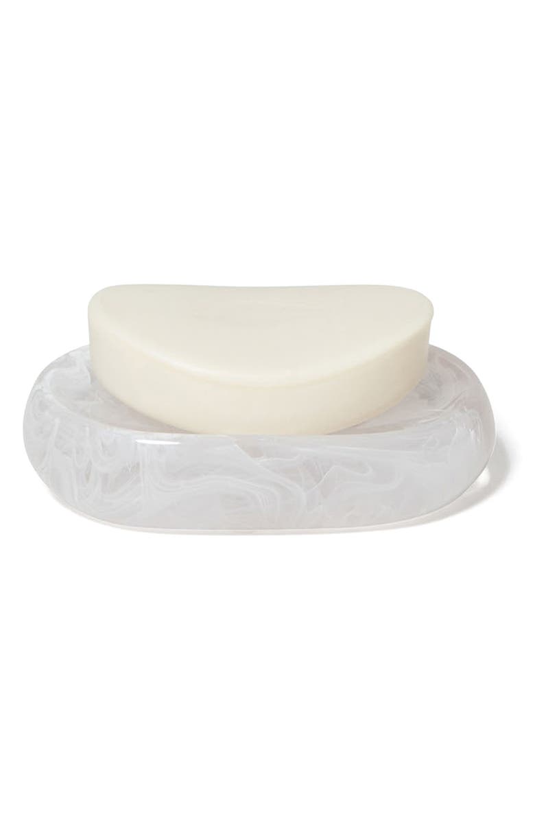 ROSELLI TRADING COMPANY Clouds Soap Dish, Alternate, color, White