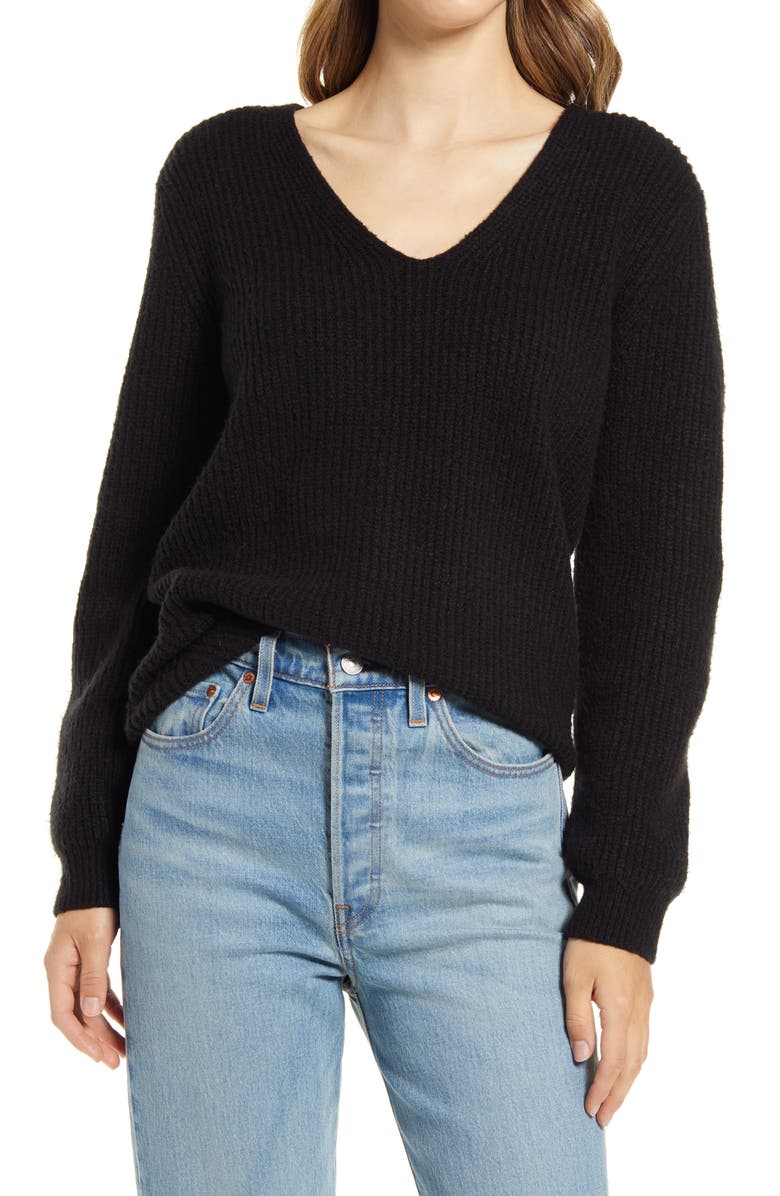 Halogen<sup>®</sup> Balloon Sleeve Sweater, Main, color, 