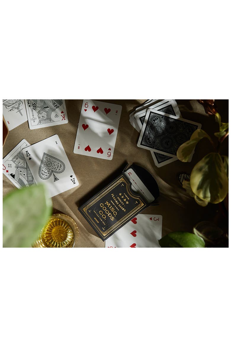 Black Playing Cards Deck, Alternate, color, BLACK