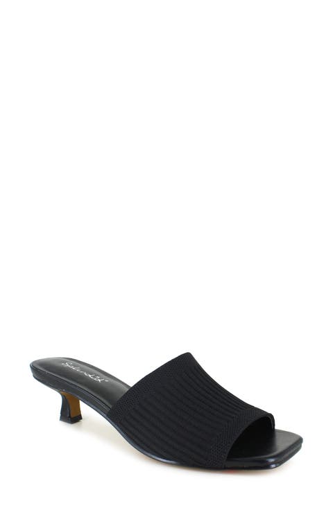 Hadley Kitten Heel Slide Sandal (Women)