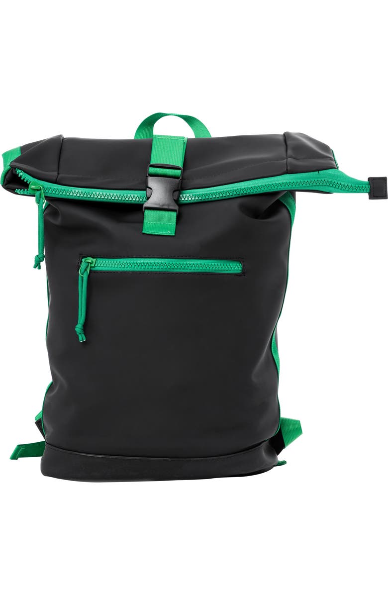 XRAY Waterproof Expandable Backpack, Main, color, Black/ Kelly Green