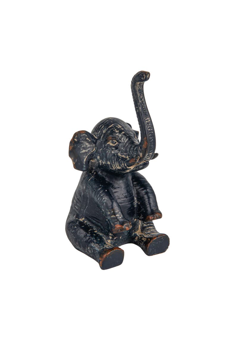 Pewter Elephant Ring Holder, Main, color, Bronze