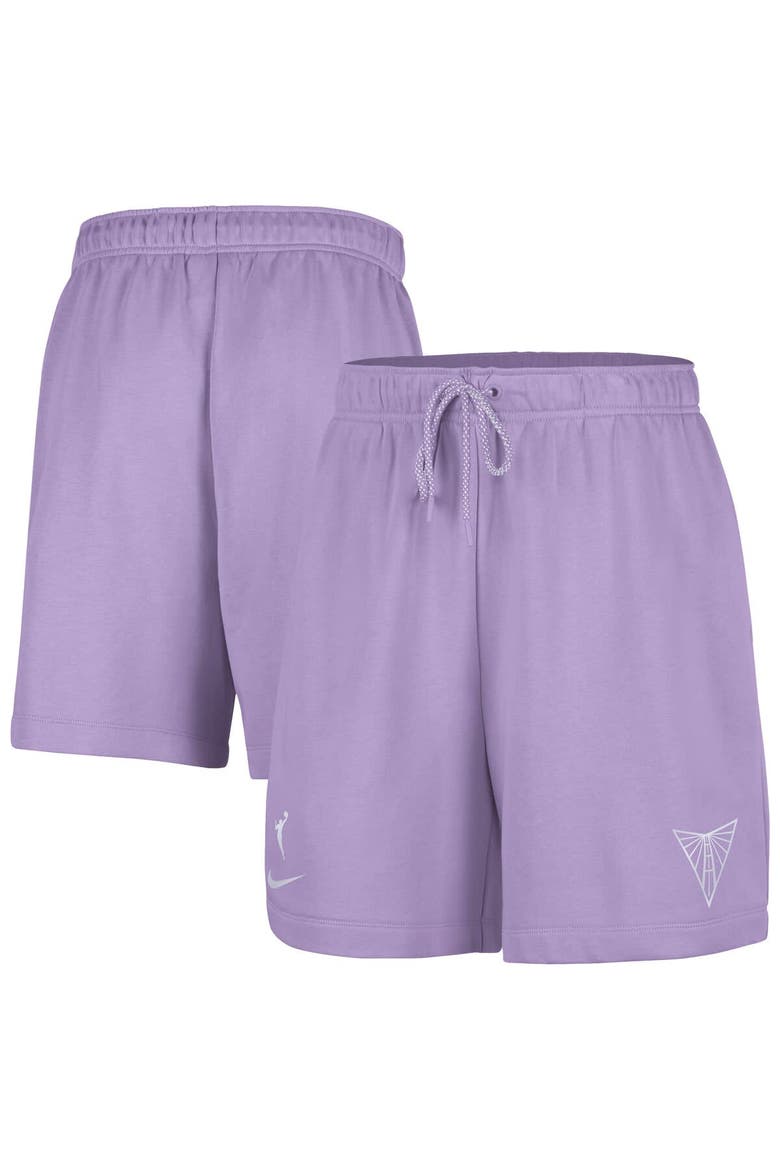Women's Nike  Violet Golden State Valkyries 6" Fleece Performance Shorts, Main, color, Violet