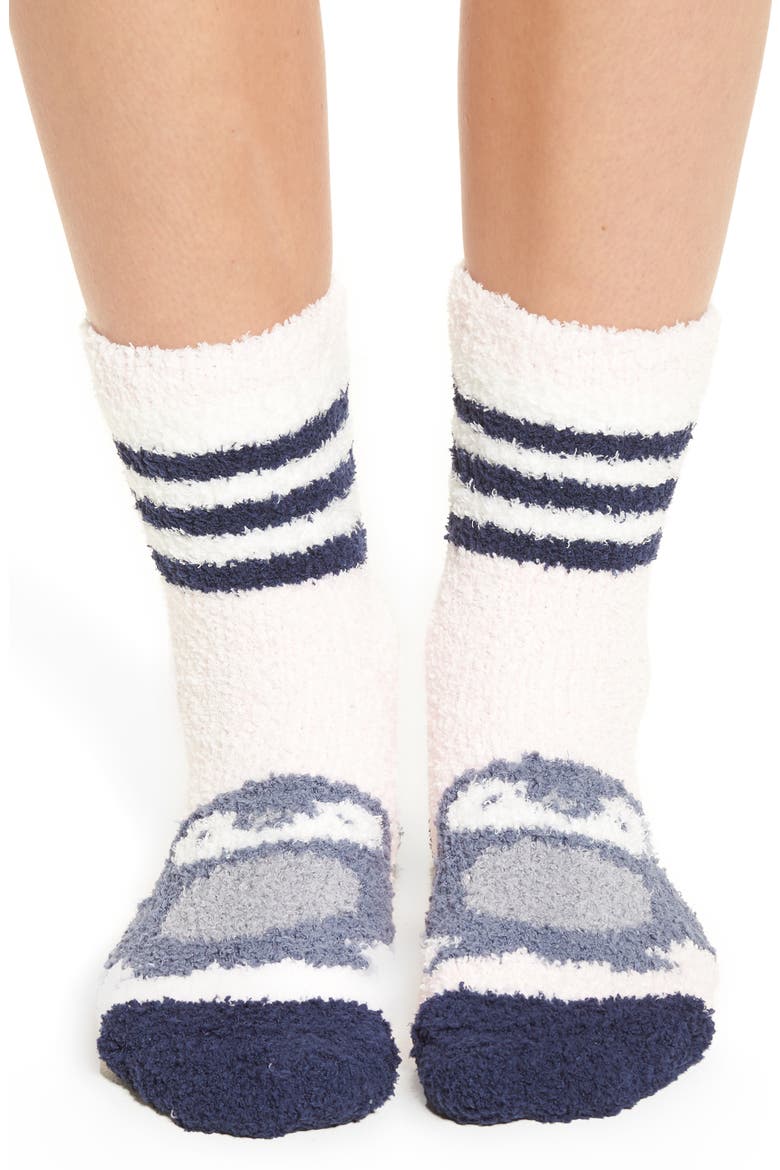 Butter Crew Socks, Alternate, color, PINK SHADOW MARL PENGUIN