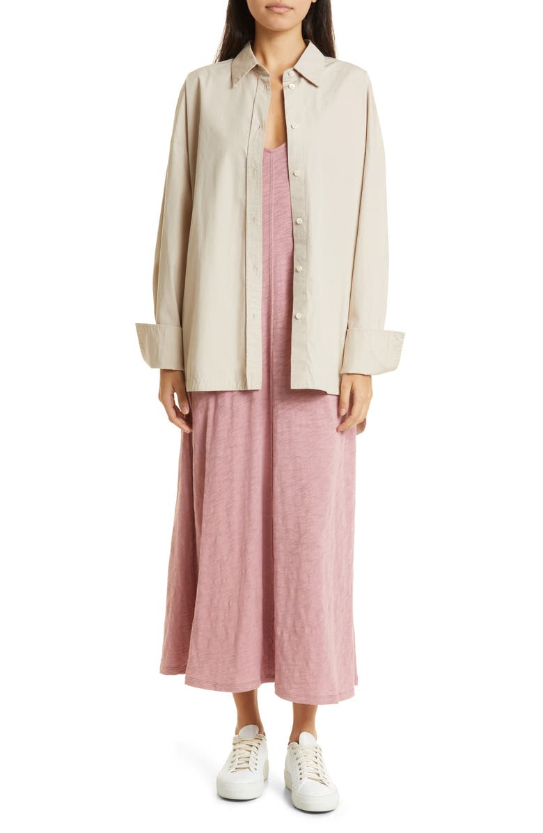 ATM Anthony Thomas Melillo Cotton Poplin Button-Up Shirt, Alternate, color, Linen