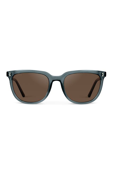 Abner - 52mm Classic Square Polarized Sunglasses