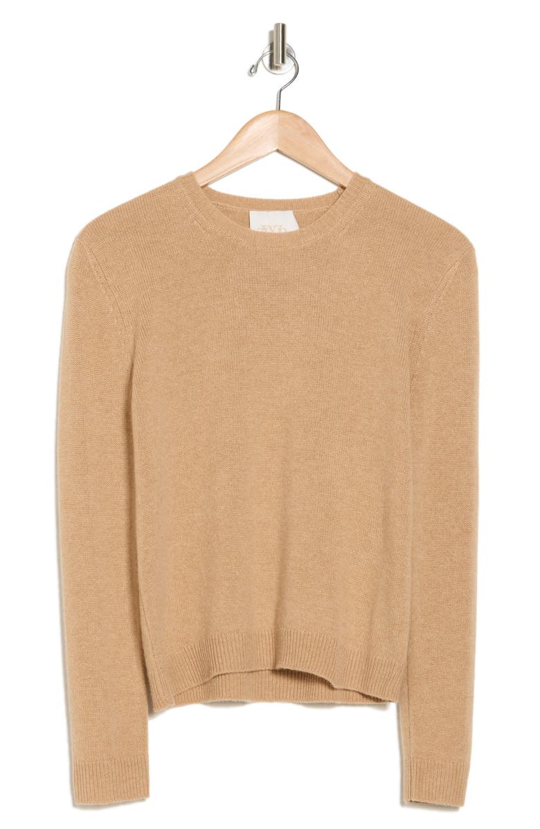 TWP Jill Crewneck Cashmere Sweater, Alternate, color, British Khaki