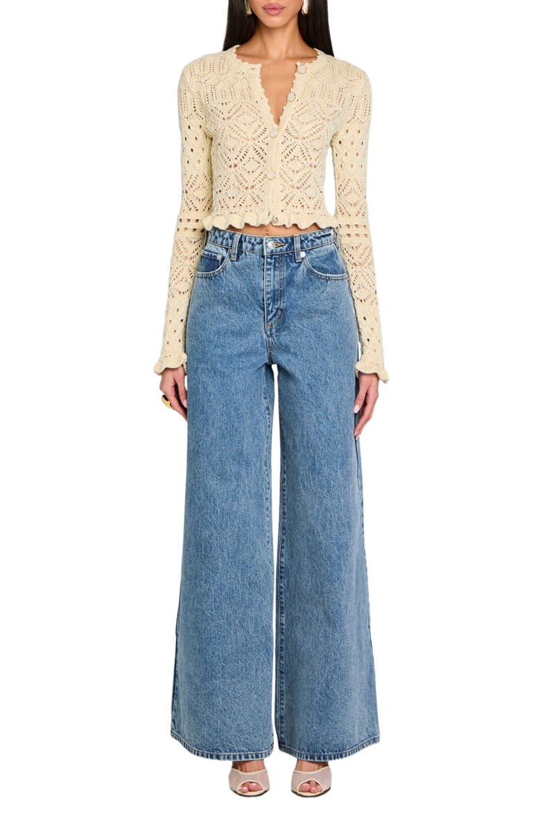 Retrofête Giuliana Crochet Cardigan, Alternate, color,