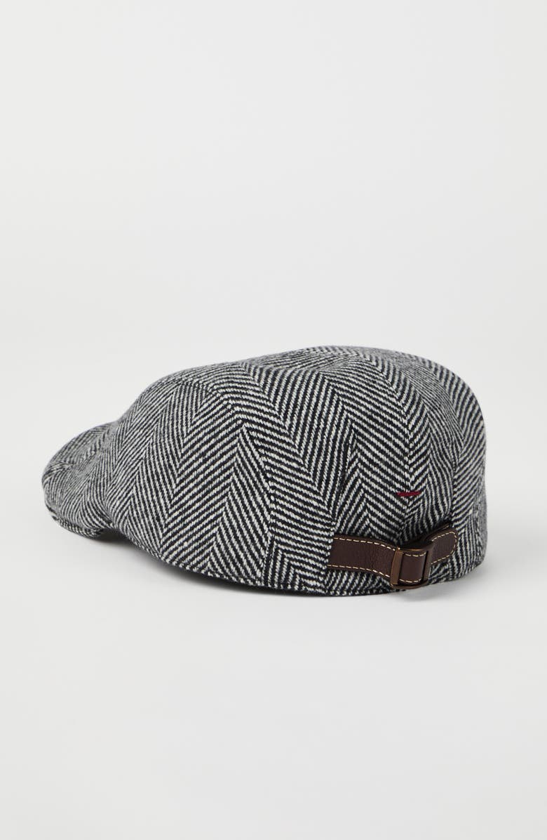 Brunello Cucinelli Chevron flat cap, Alternate, color, 