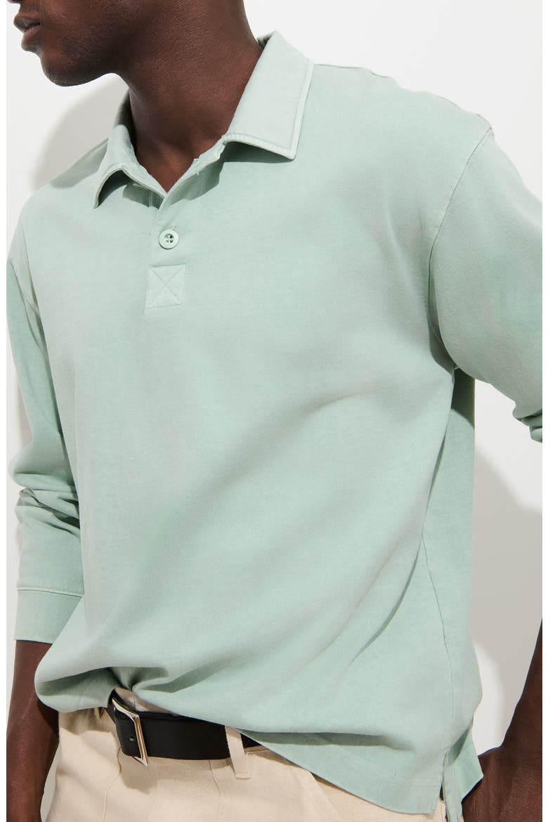 Cotton Jersey Rugby Shirt, Alternate, color, MINT