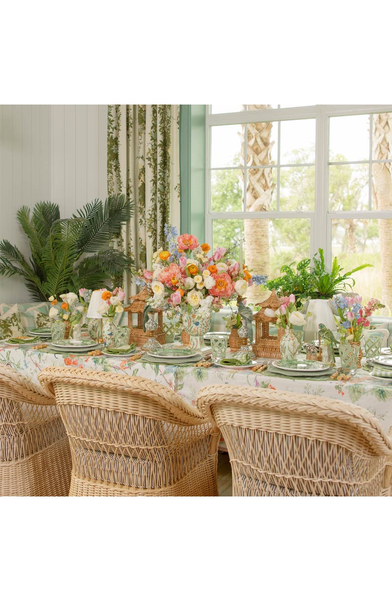 Mrs. Alice Green Chinoiserie Small Tole Urn Vase, Alternate, color, Green