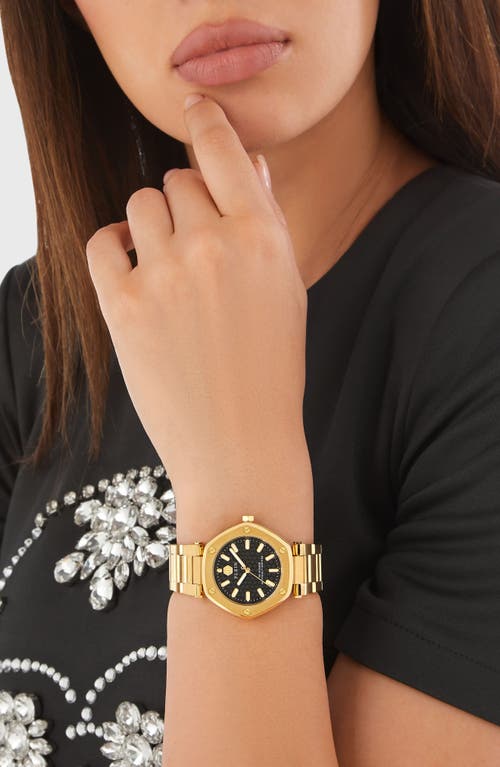 Philipp Plein The Hexagon Bracelet Watch In Ip Yellow Gold
