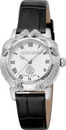 Roberto Cavalli by Franck Muller Leather Strap Watch, 32mm