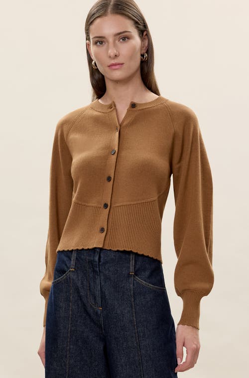 Rebecca Taylor Rhea Knit Cardigan in Tobacco at Nordstrom, Size Medium