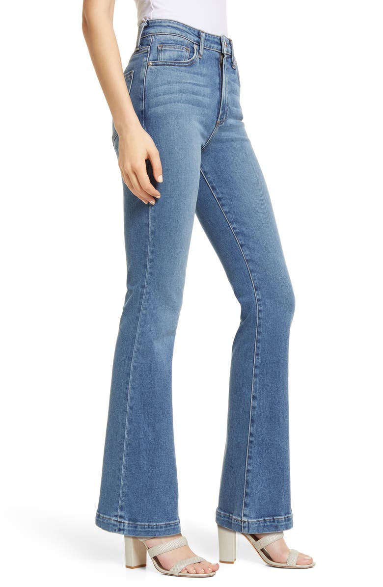 LE JEAN Remy High Waist Flare Jeans, Alternate, color, 