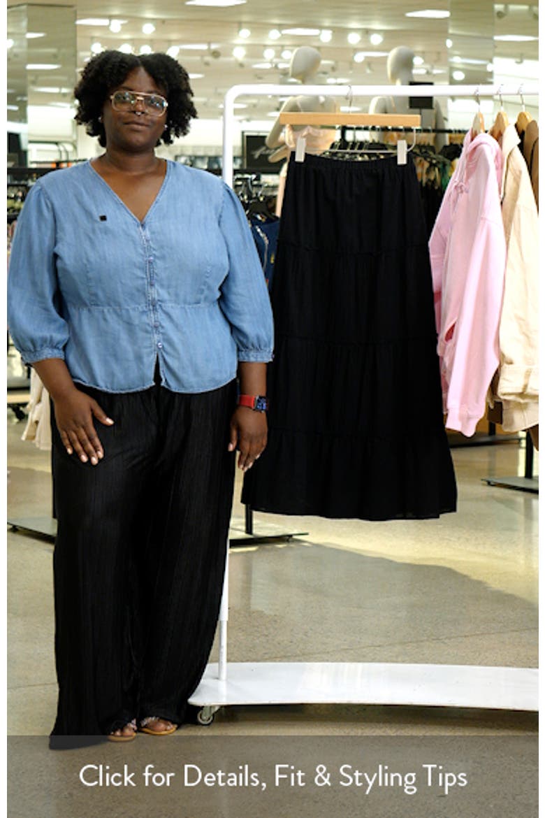 Tiered Cotton Maxi Skirt video