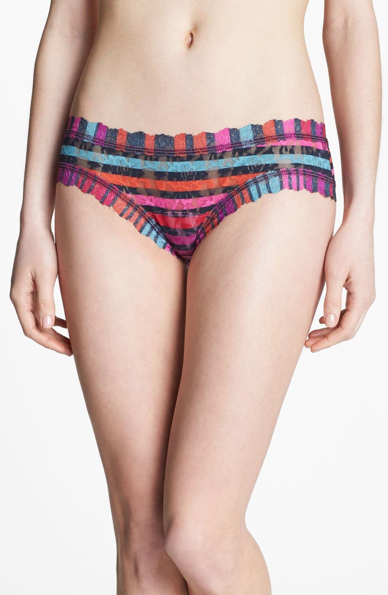 Hanky Panky 'Licorice Stripe' Cheeky Hipster Briefs, Main, color, 