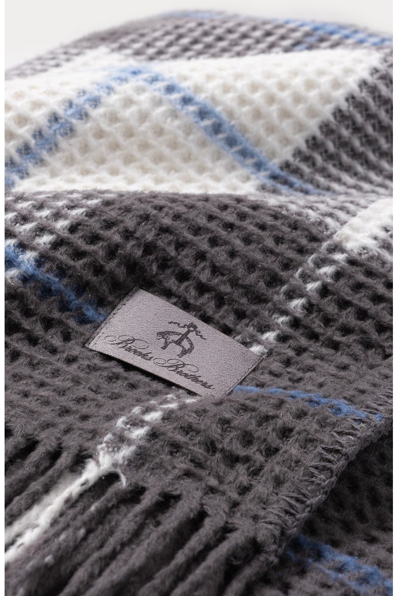 Waffle Knit Throw Blanket, Alternate, color, ANTHRACITE