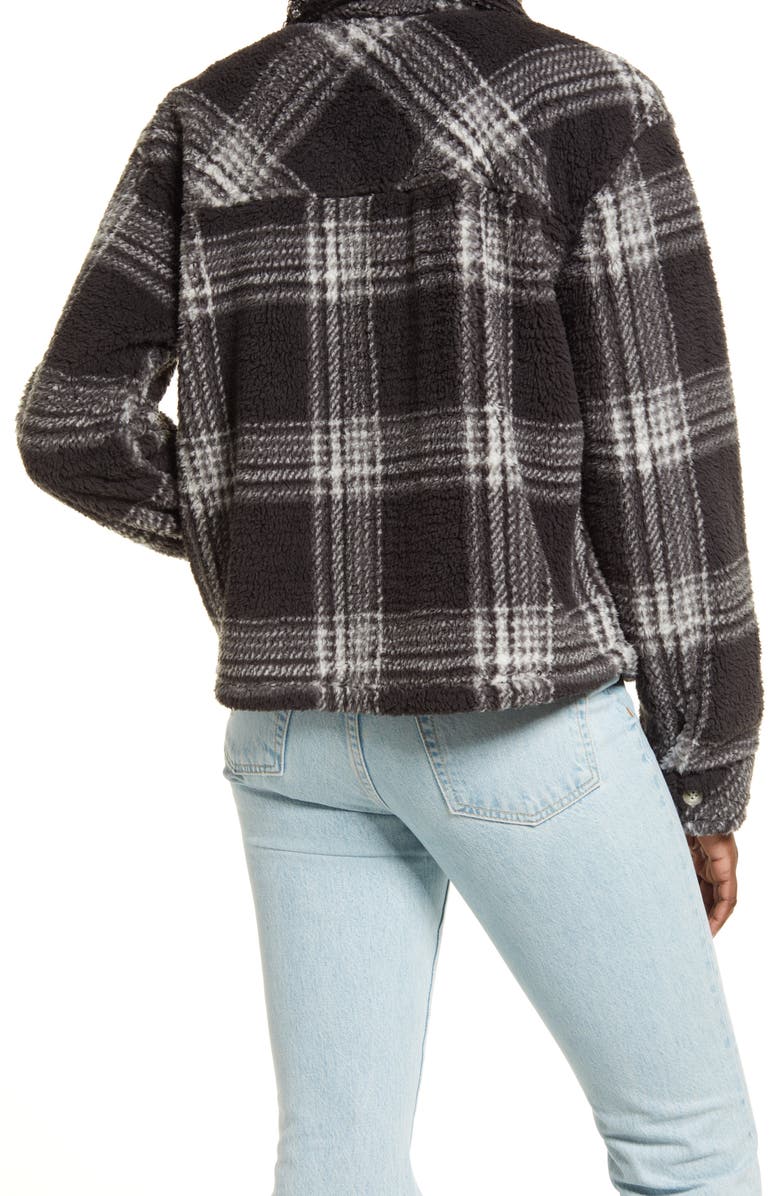 Thread & Supply Crop Fleece Shirt Jacket, Alternate, color, 