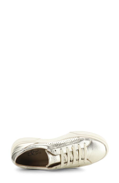 Bos. & Co. Lotta Platform Sneaker In Gold