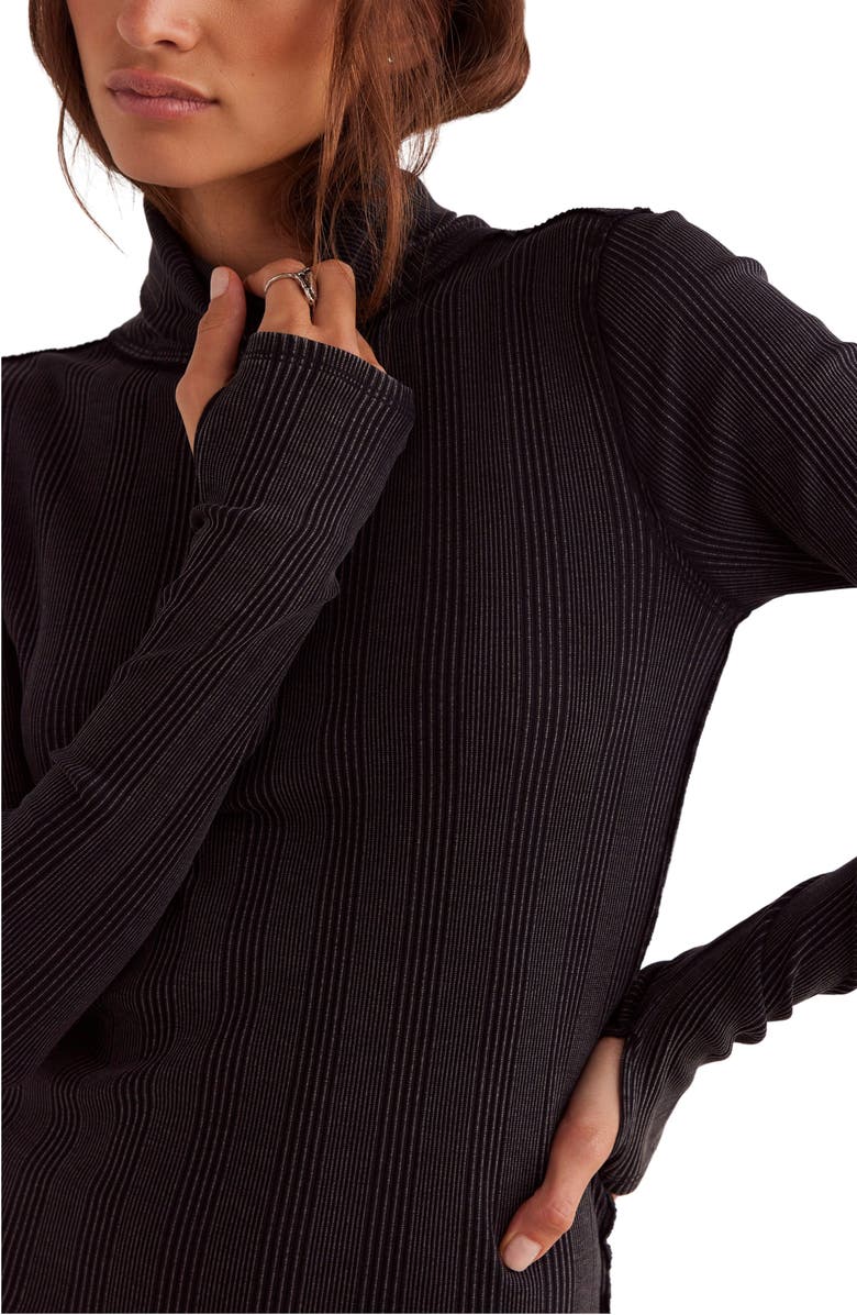 Free People Brynn Turtleneck Rib Top, Alternate, color, 
