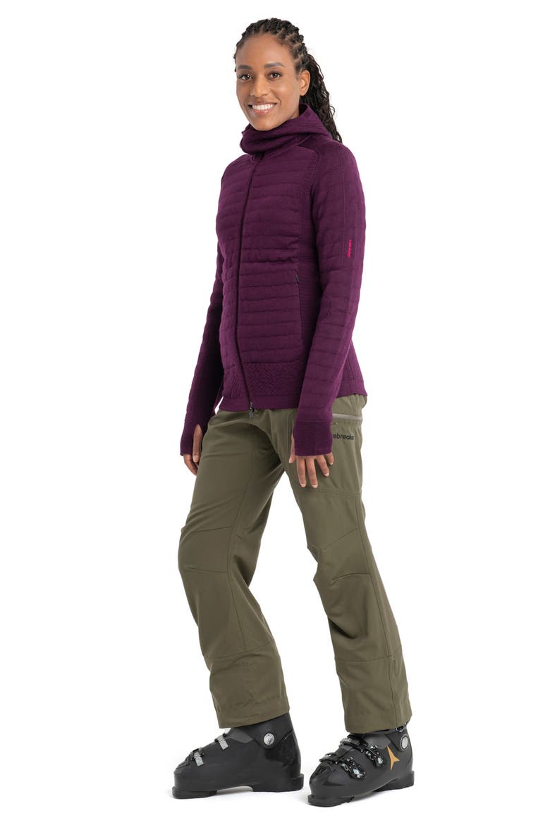 ZoneKnit Wool Blend Zip Hoodie, Alternate, color, NIGHTSHADE