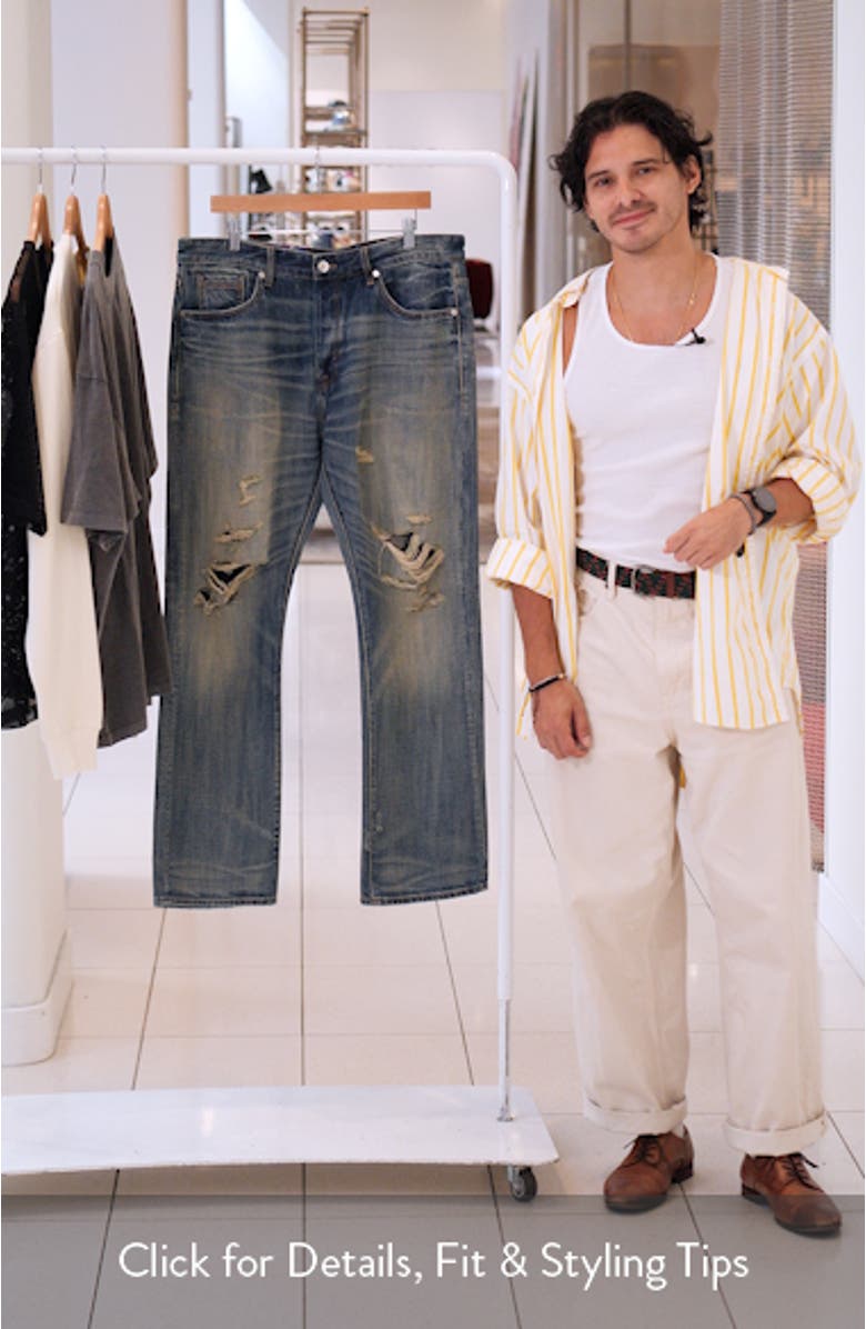 BB Sattelite Distressed Slim Fit Jeans, sales video thumbnail