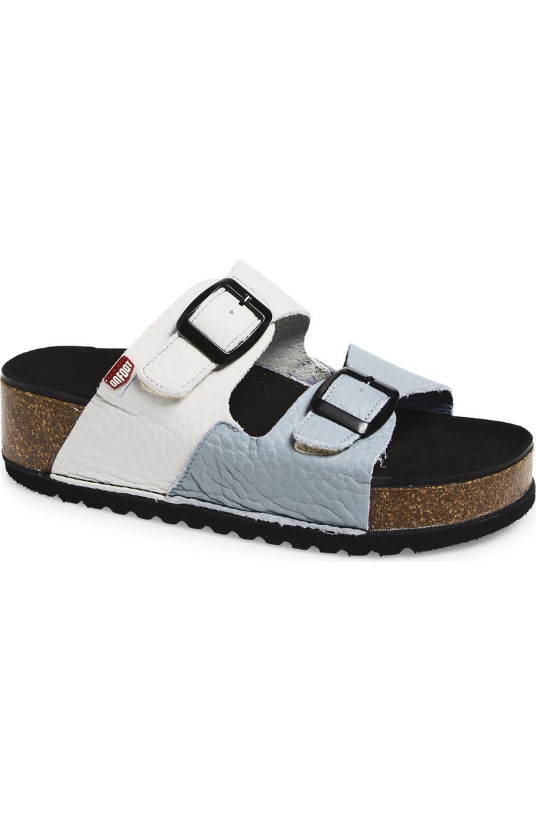 On Foot Naoshima Double Strap Slide Sandal, Main, color, Illusion/ Grey