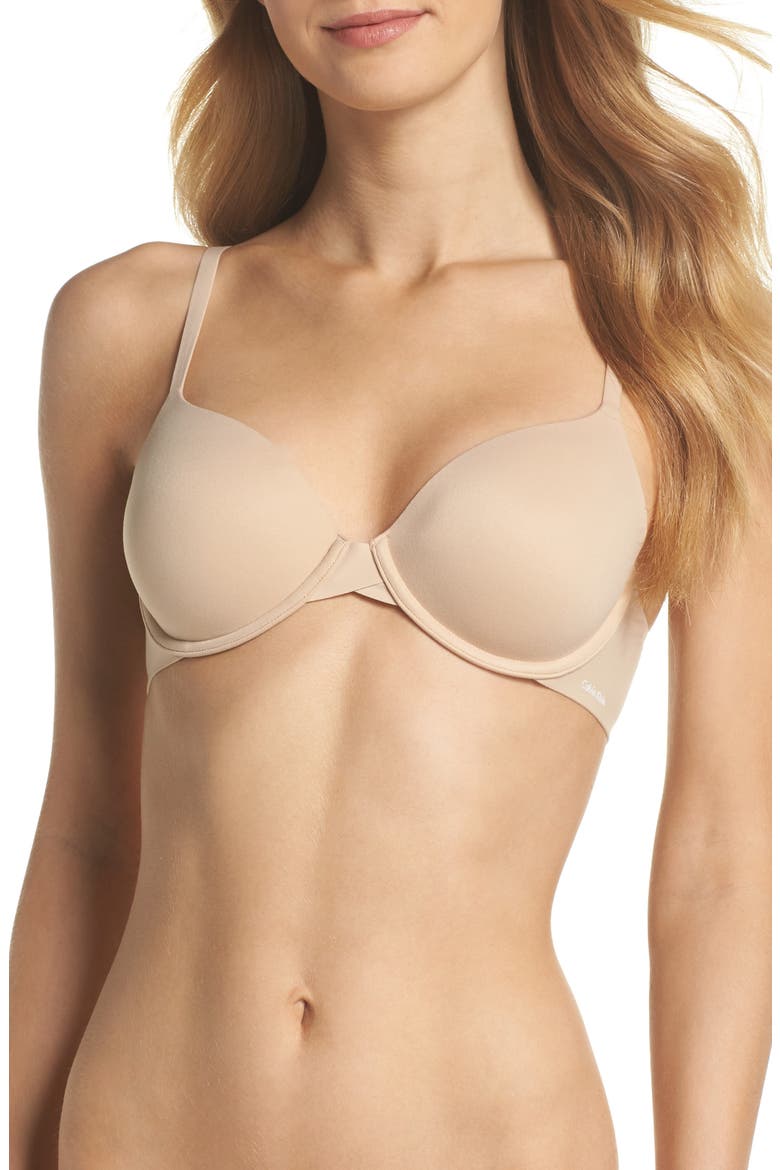 Perfectly Fit Modern Underwire T-Shirt Bra, Main, color, BARE