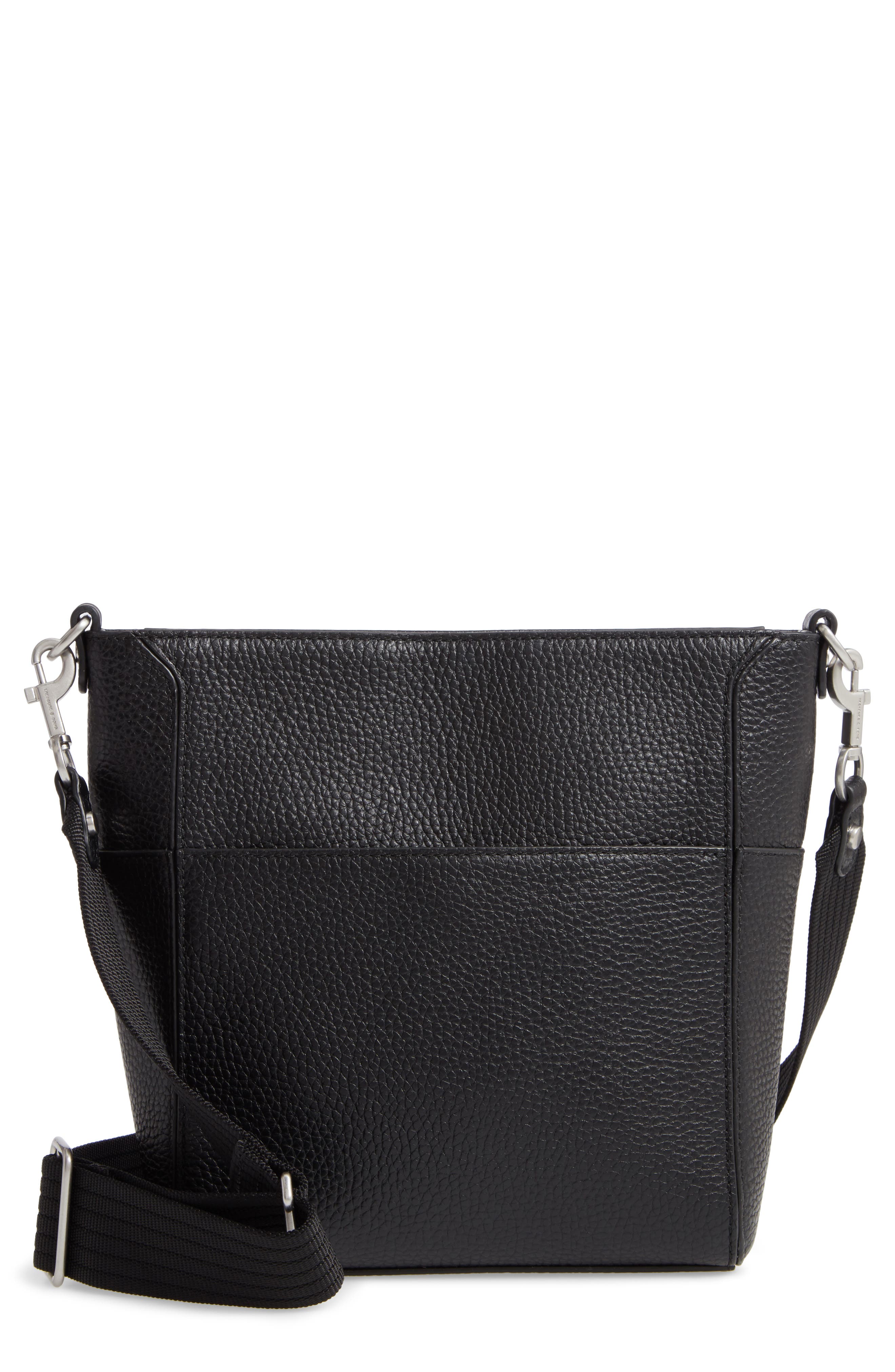 Treasure & Bond Mini Campbell Leather Crossbody Bag, Main, color, 