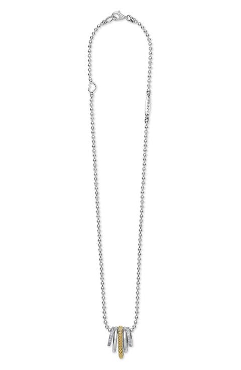 Caviar Lux Pavé Diamond Pendant Necklace