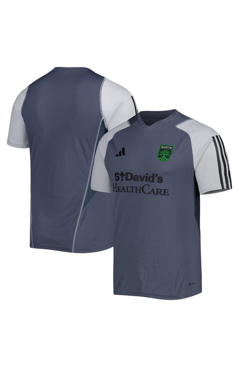 adidas Men's adidas Gray Austin FC 2023 On-Field Training Jersey, Main, color, Gray