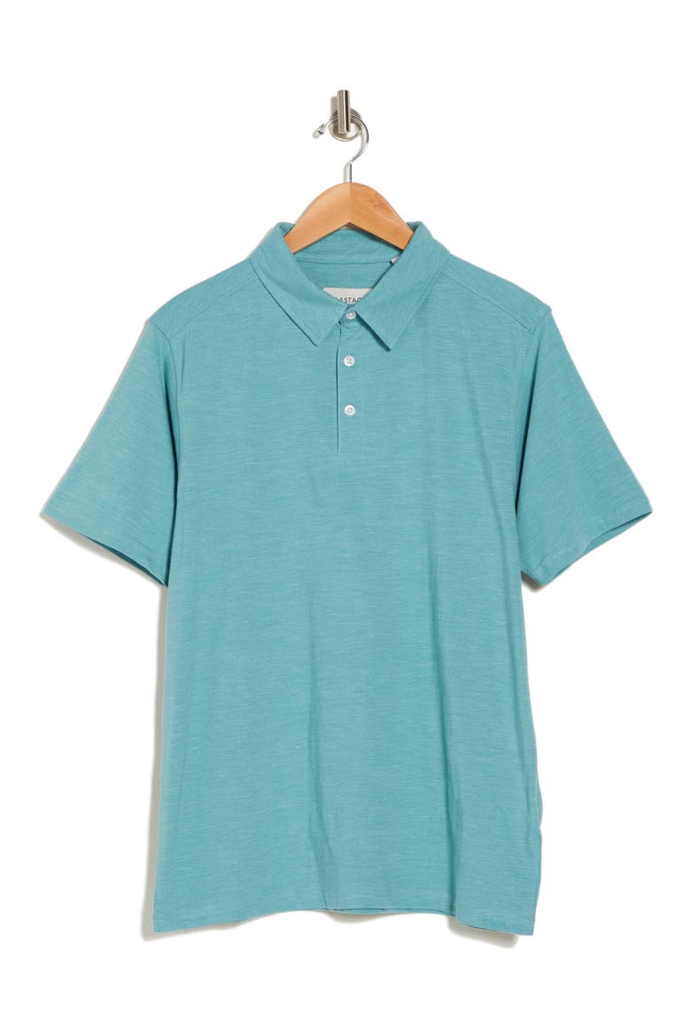 Awave Heathered Polo Shirt, Alternate, color, ISLAND PARADISE
