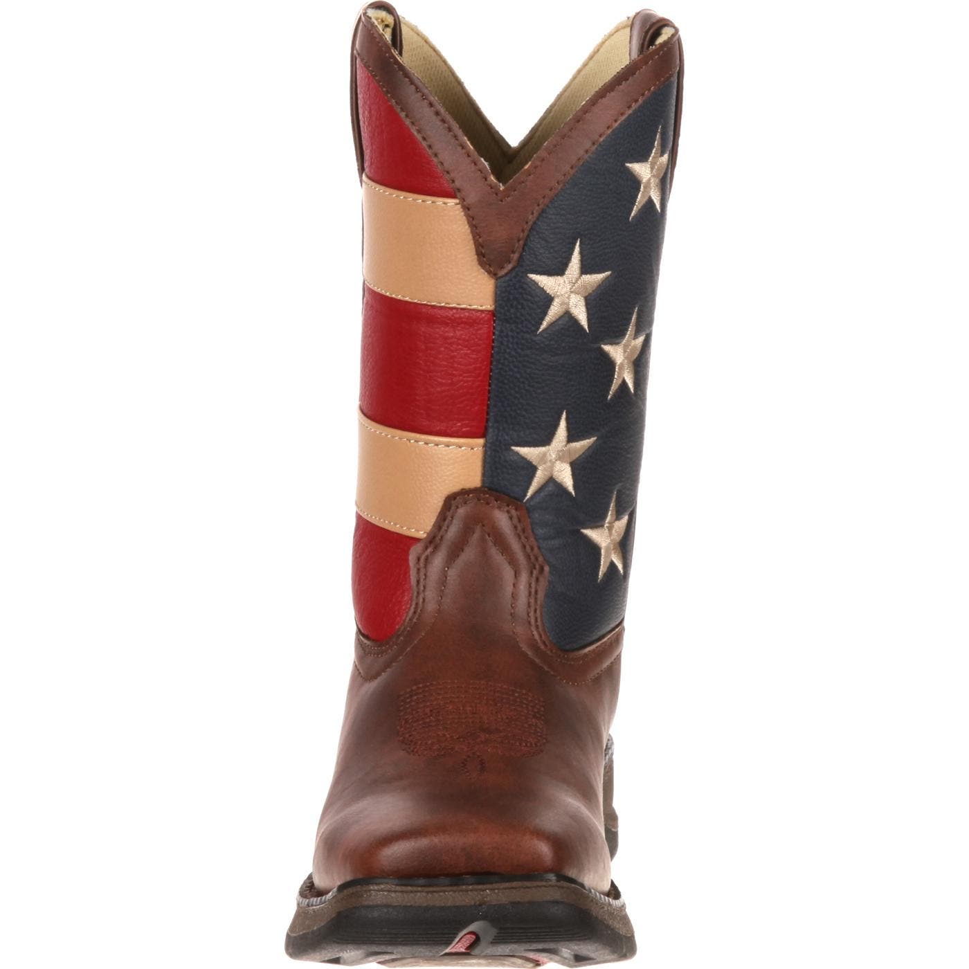 DURANGO Lil' Rebelby Kid's Patriotic Western Boot, Alternate, color, Brown And Union Flag