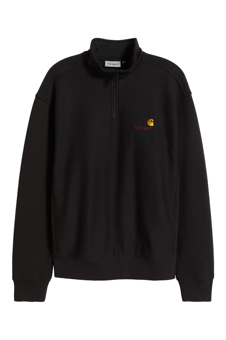 Quarter Zip Pullover, Alternate, color, BLACK