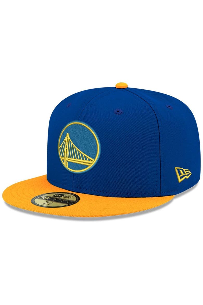 Men's New Era Royal Golden State Warriors 2-Tone 59FIFTY Fitted Hat, Main, color, Royal