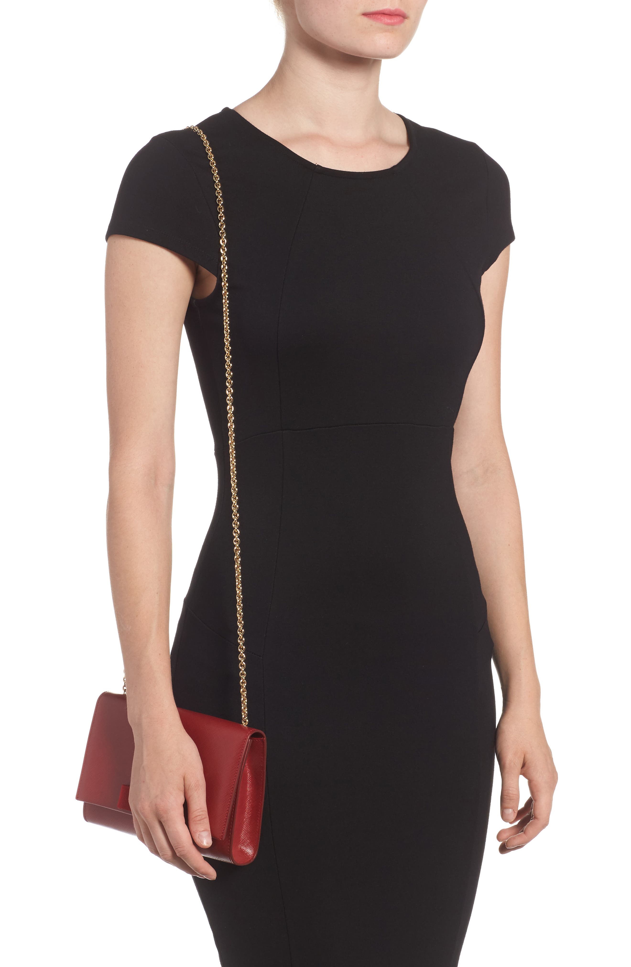 FERRAGAMO Salvatore Ferragamo Mini Vara Leather Crossbody Bag, Alternate, color, 