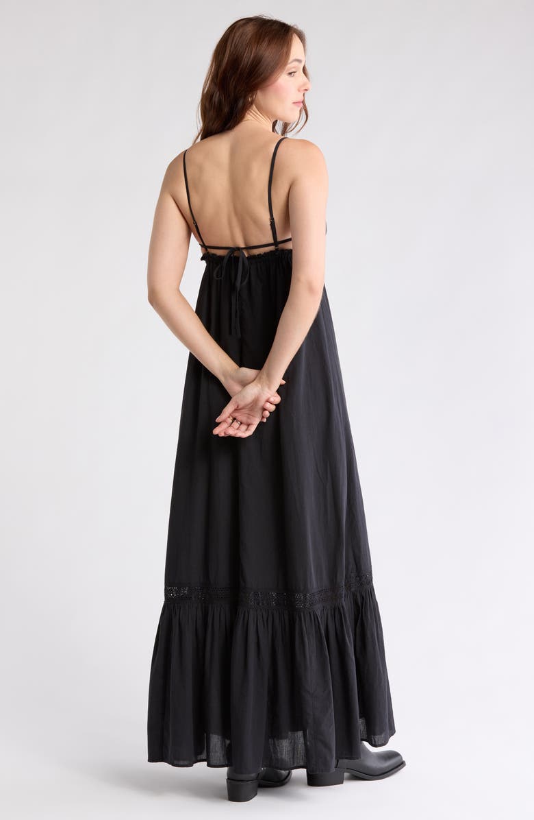 Abound Cotton Maxi Dress, Alternate, color, Black