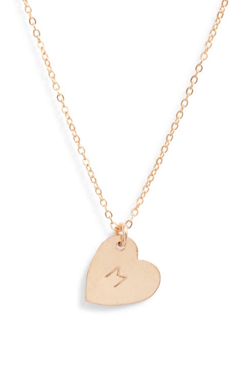 Sophia Initial Heart Pendant Necklace