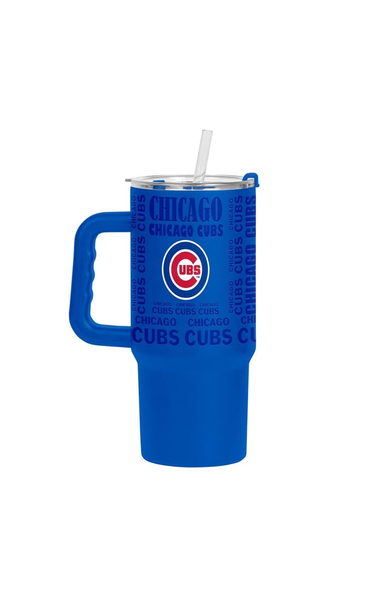 LOGO BRANDS Chicago Cubs 24oz. Replay Powder Coat Tumbler, Main, color, Royal