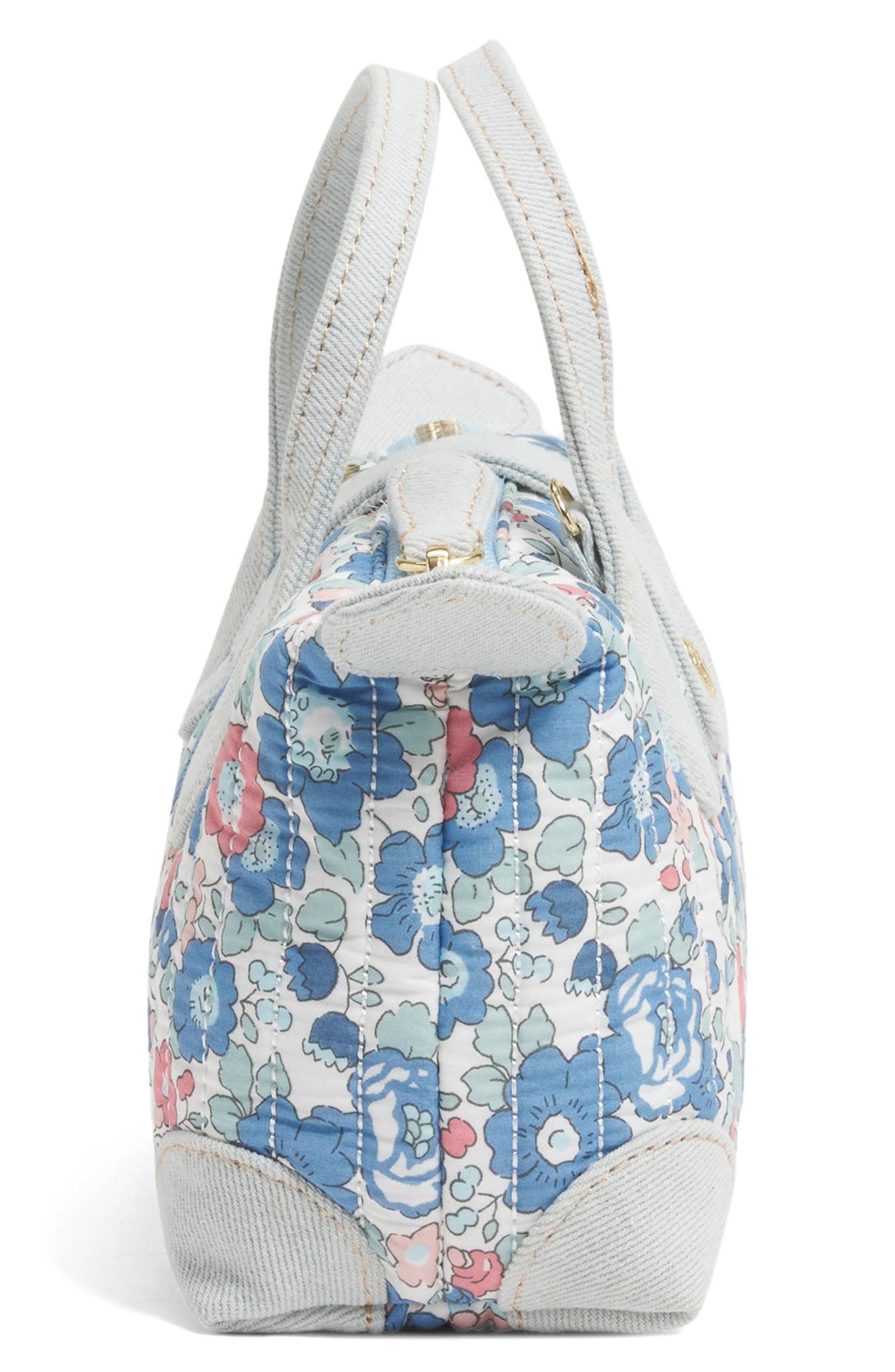 Stoney Clover Lane x Liberty Quilted Cotton Pouchette Crossbody Bag, Alternate, color, Betsy