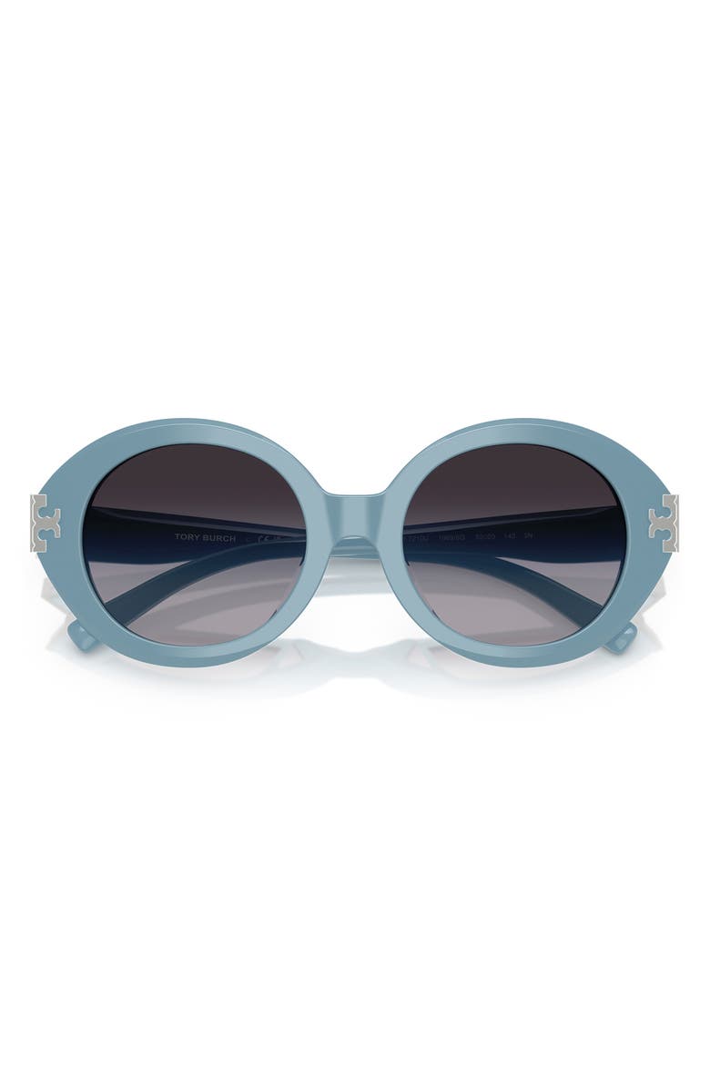 Tory Burch 52mm Oval Sunglasses, Alternate, color,